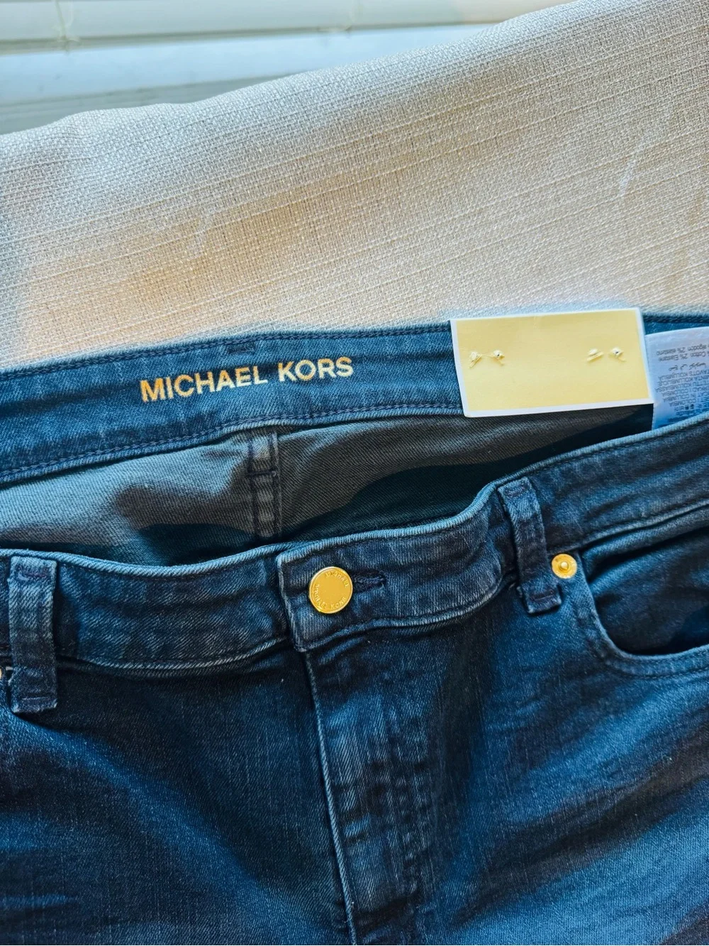 Michael Kors Indigo-Wash Straight Leg Jeans